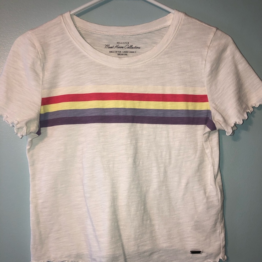 Hollister White Crop Top